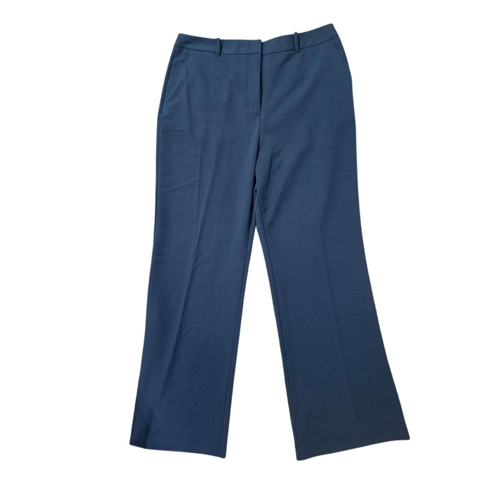 Worthington Navy Blue Straight-Leg Dress Trousers